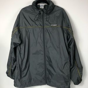 Men’s Gray Reebok Windbreaker Jacket Size XL